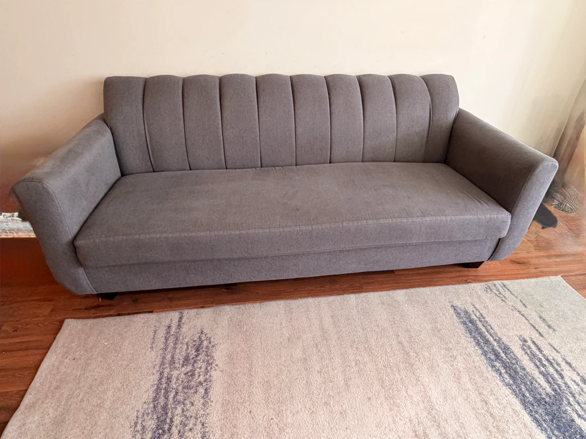 Moving out sale Three seater Grey Sofa with Pillows - photo 4
