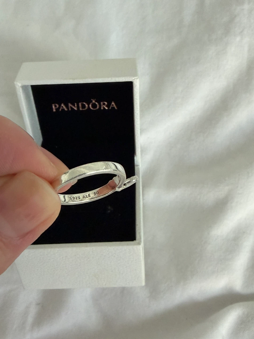 Pandora Heart Charm love lock ring - photo 4