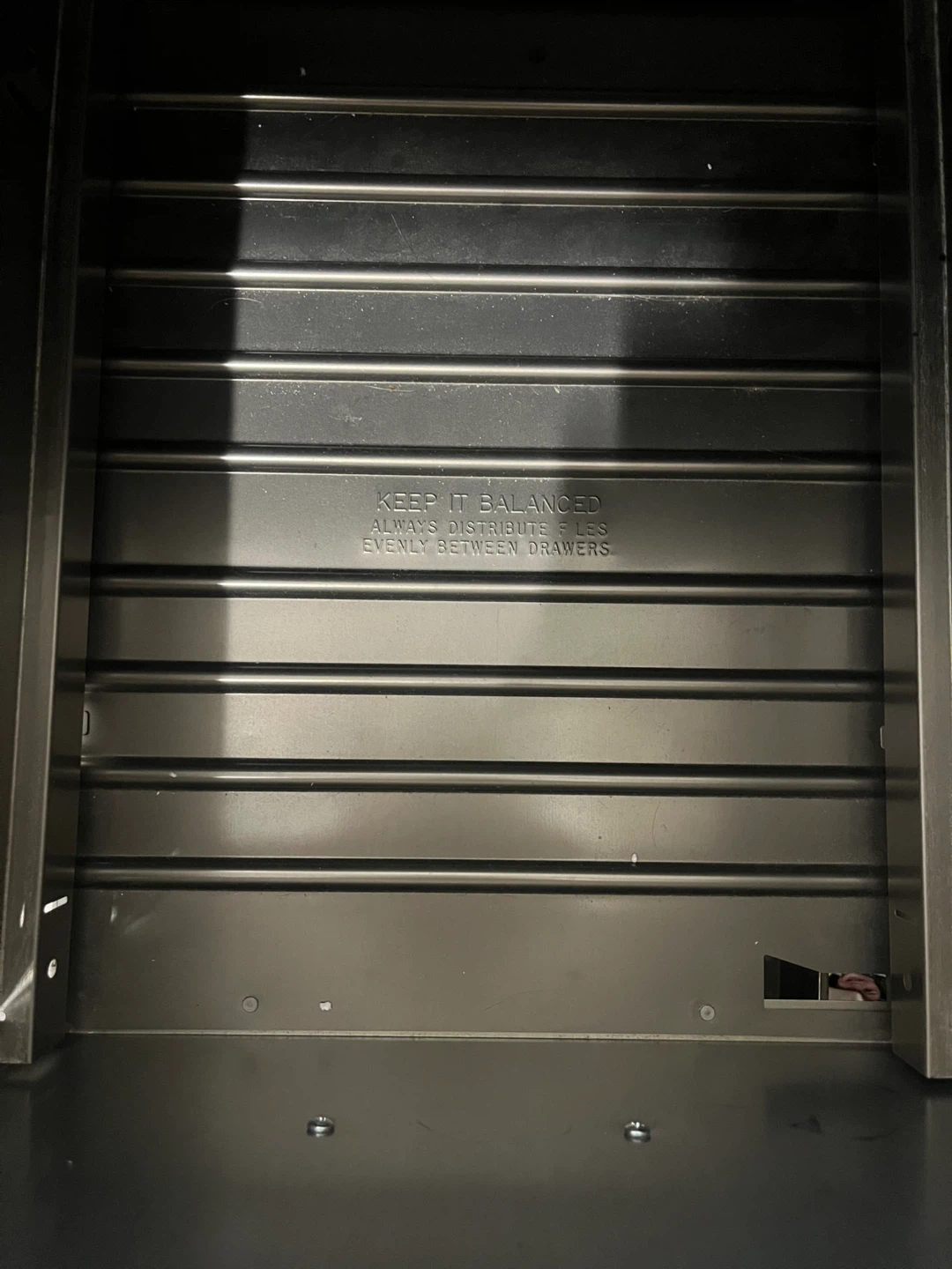 Black 2-Drawer Metal Filing Cabinet - photo 2