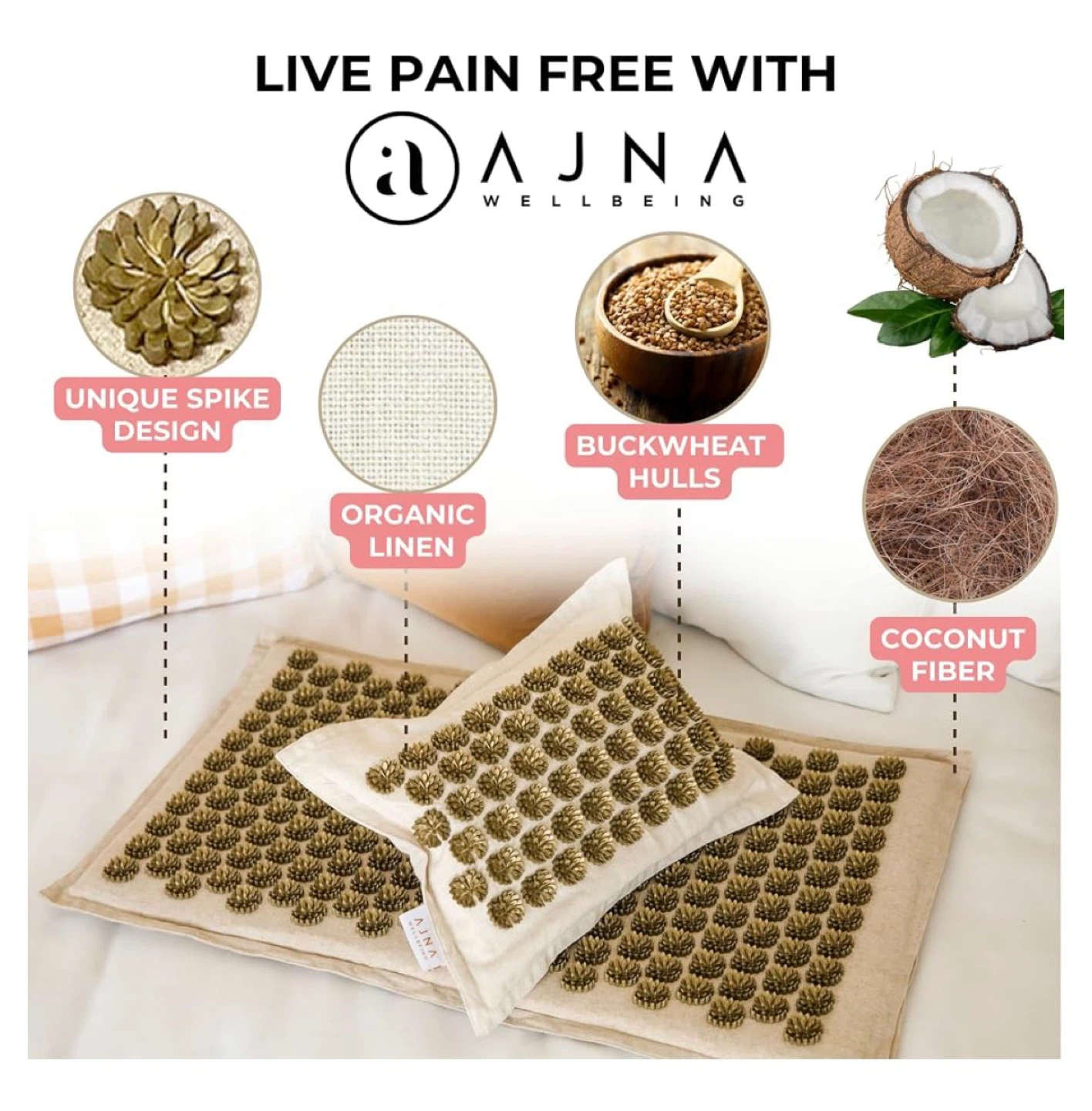 AJNA Wellbeing Acupressure Mat - photo 4
