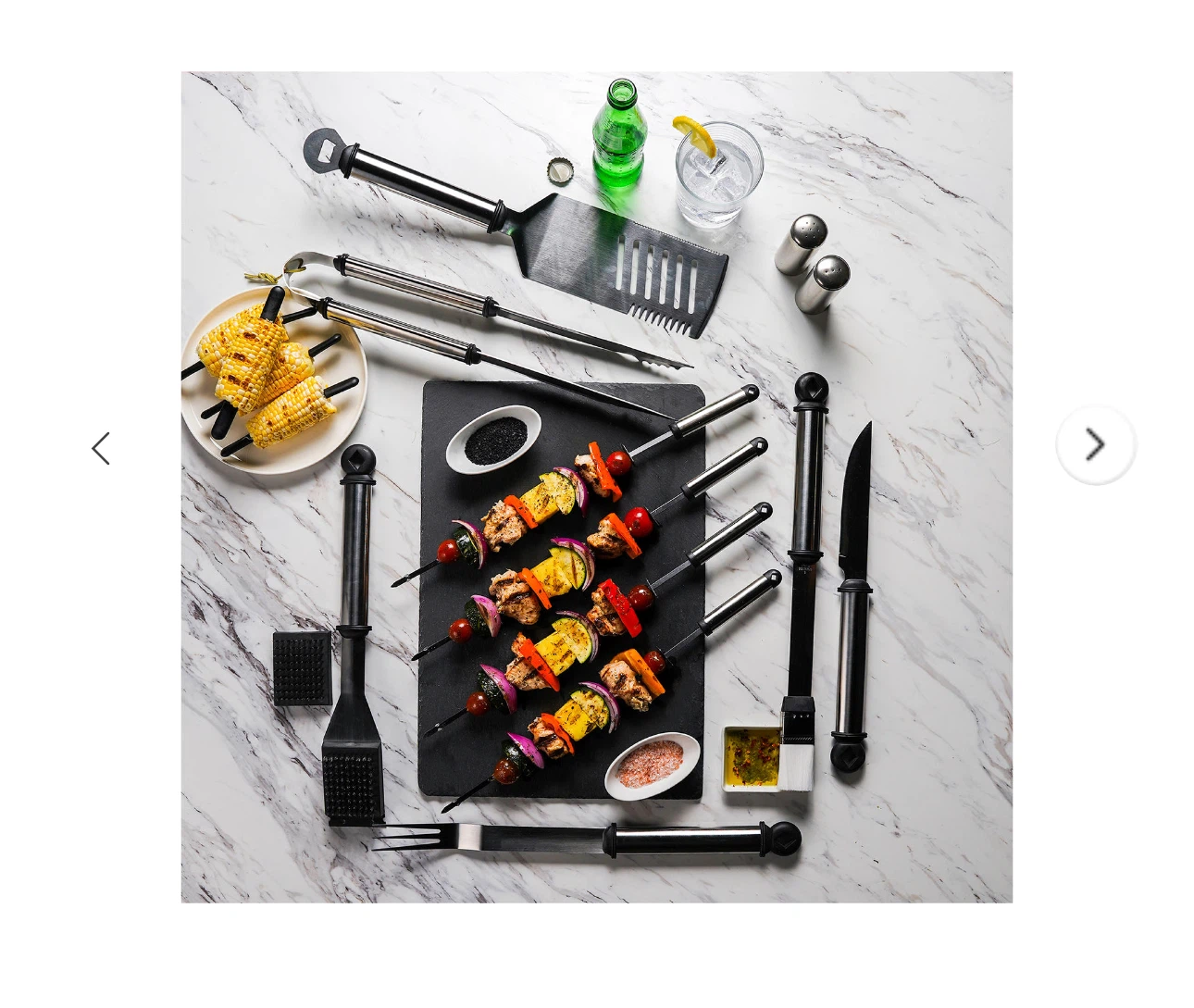 21 piece Grilling set with aluminum travel case