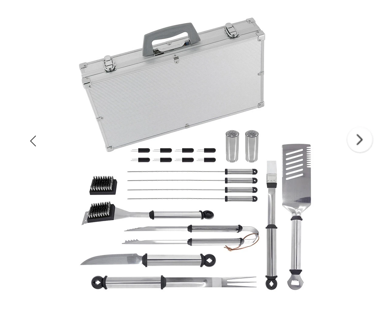 21 piece Grilling set with aluminum travel case - photo 3