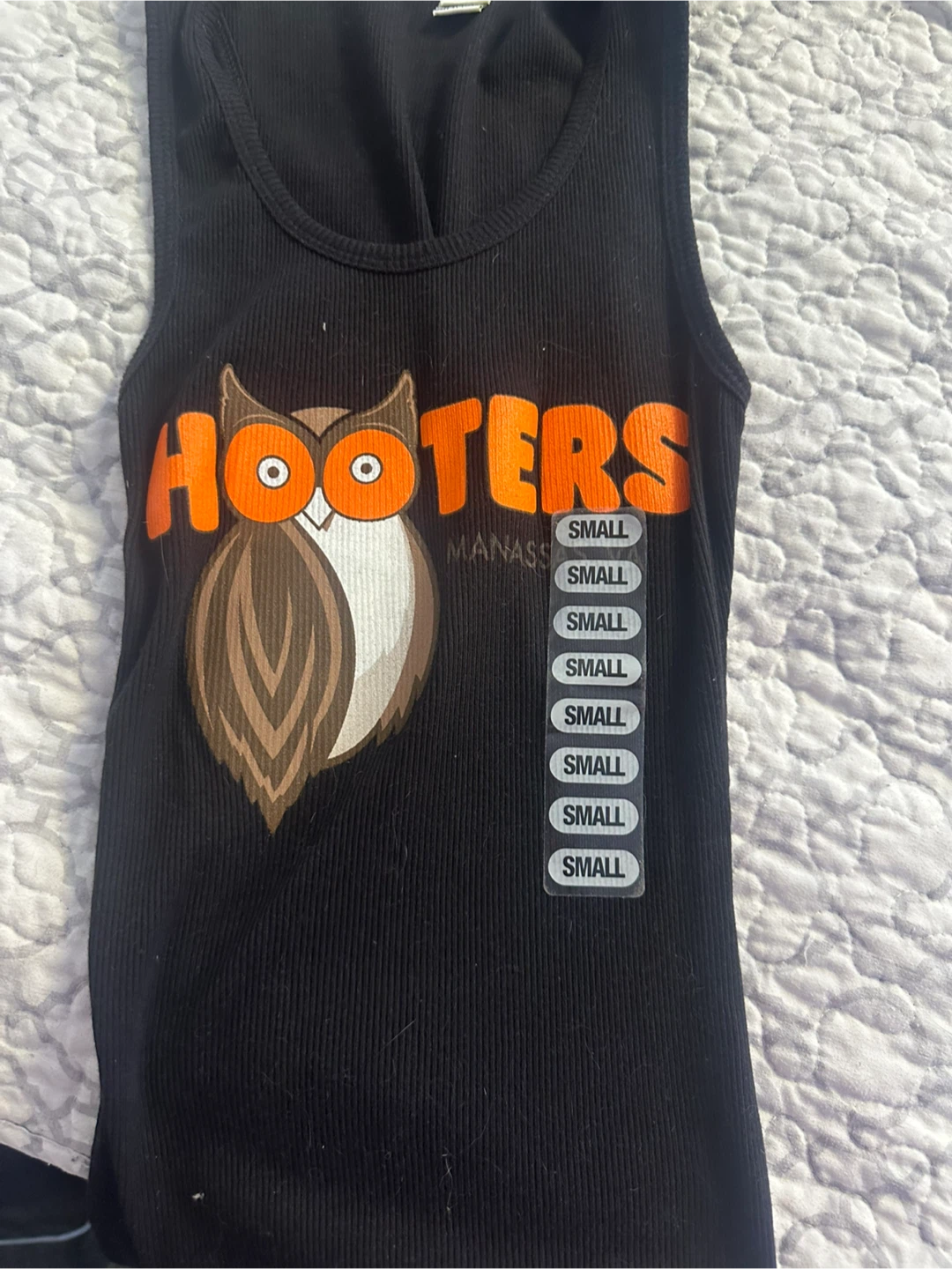 Hooters Black Tank Top - Size Small