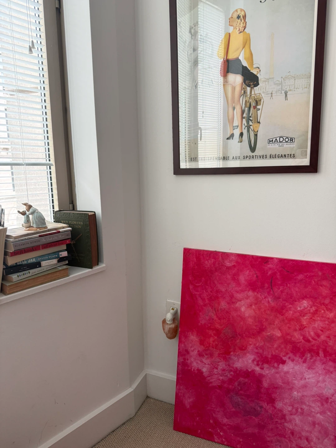 Pink Abstract Canvas Painting