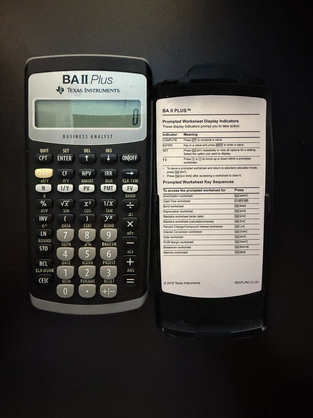 Texas Instruments BA II Plus Business Analyst Calculator - photo 3