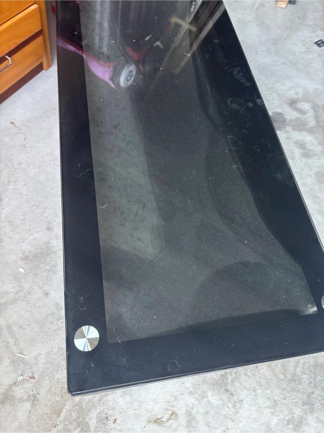 Black Glass TV Stand - photo 3
