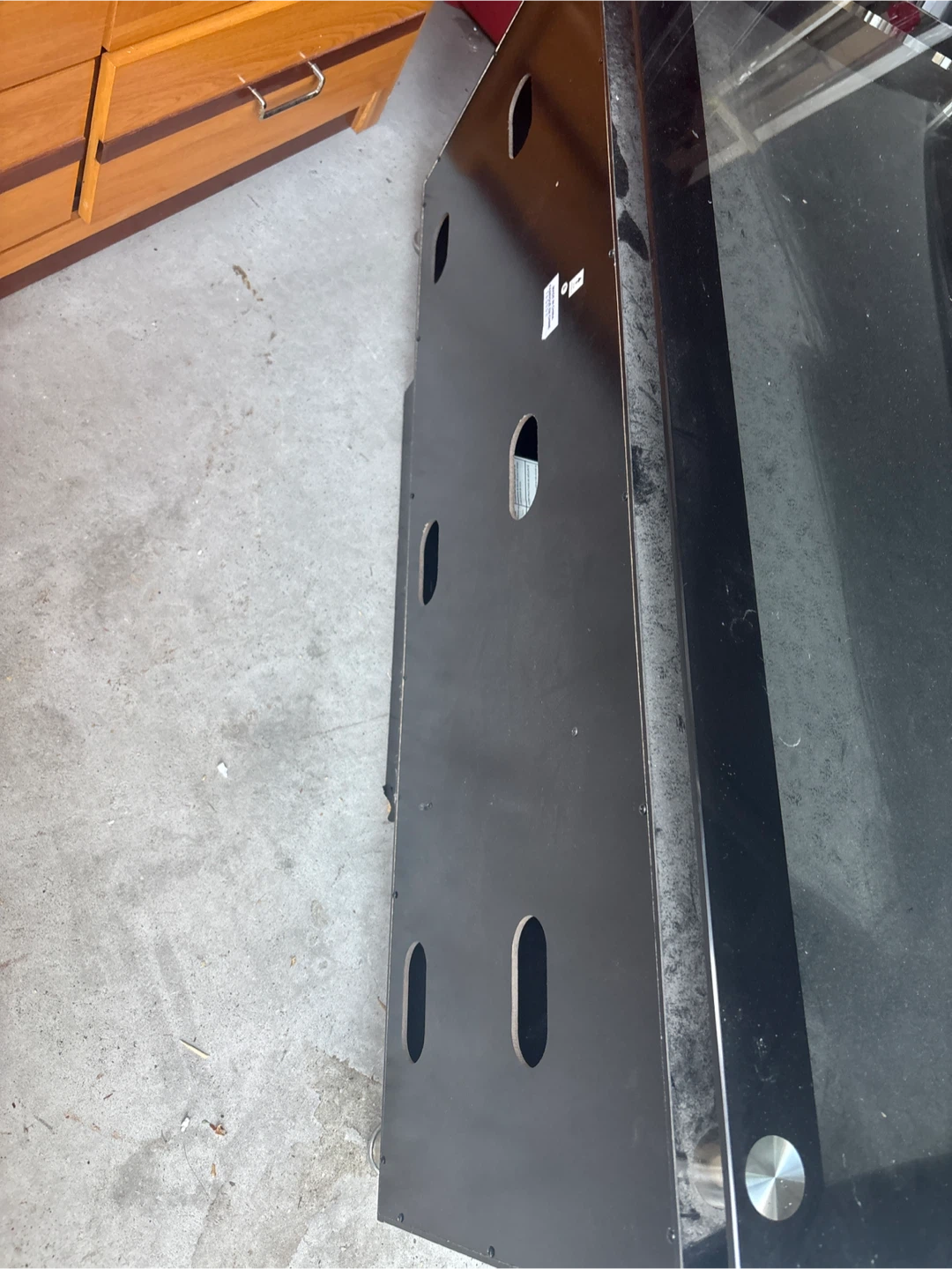 Black Glass TV Stand - photo 4