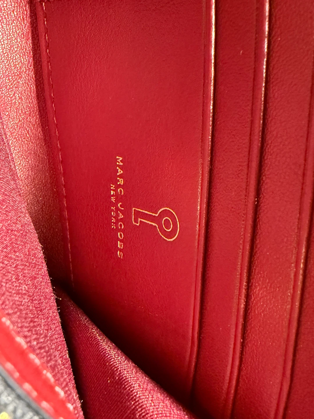 Marc Jacobs Teal Leather Wallet with Gold Accents - photo 4