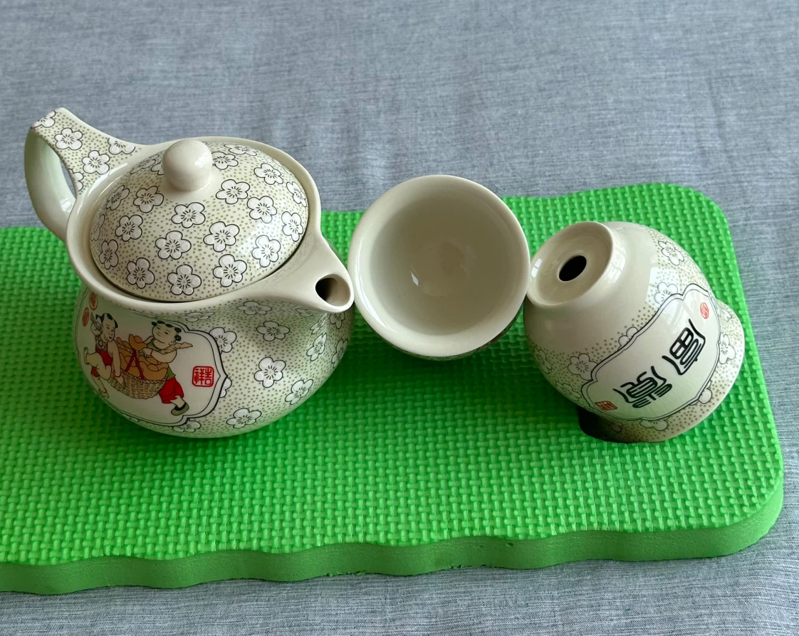 Chinese Tea Set with Teapot and Cups - photo 4