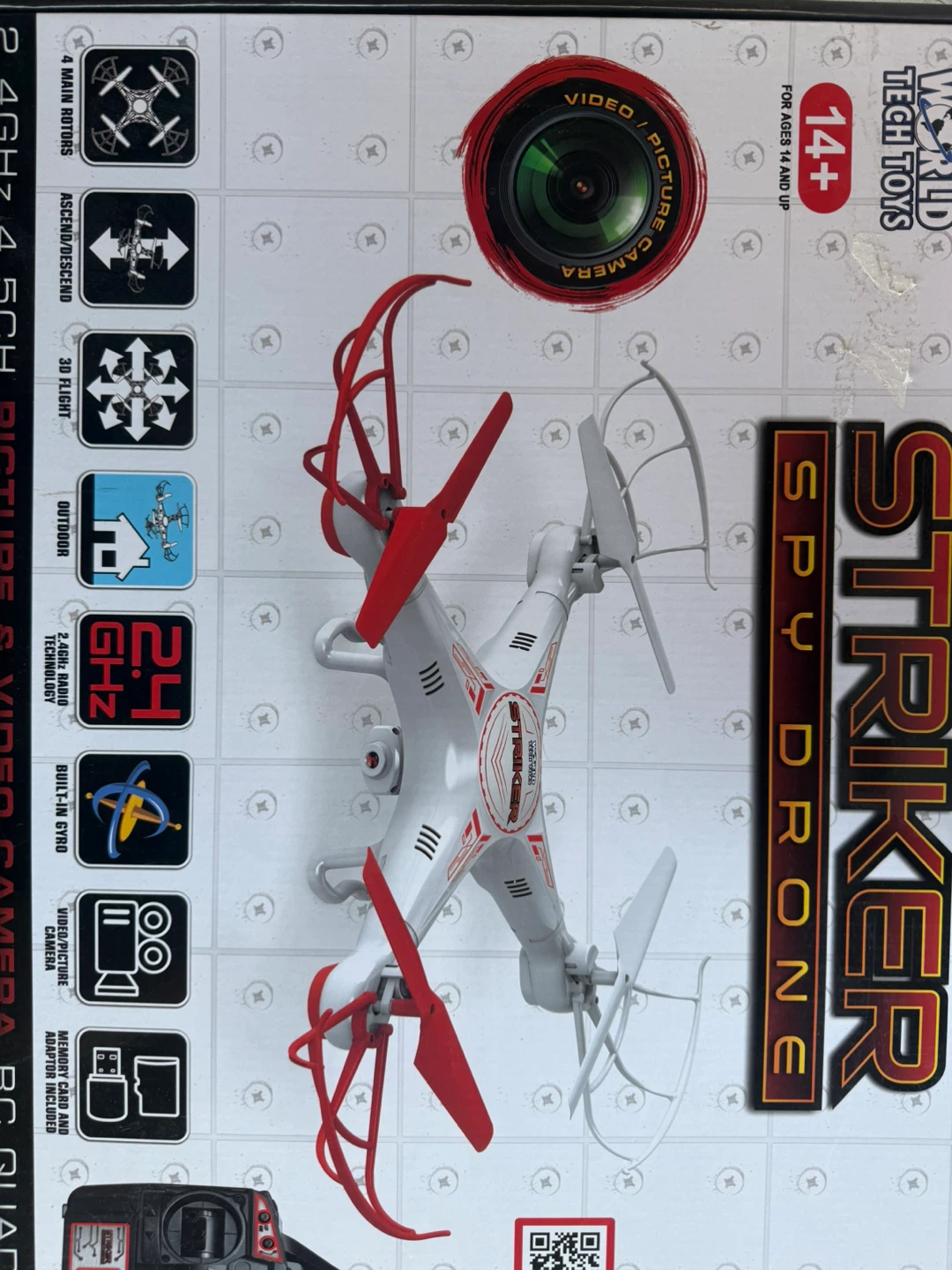 BNIB World Tech Toys Striker Spy Drone (2 in stock) - photo 3