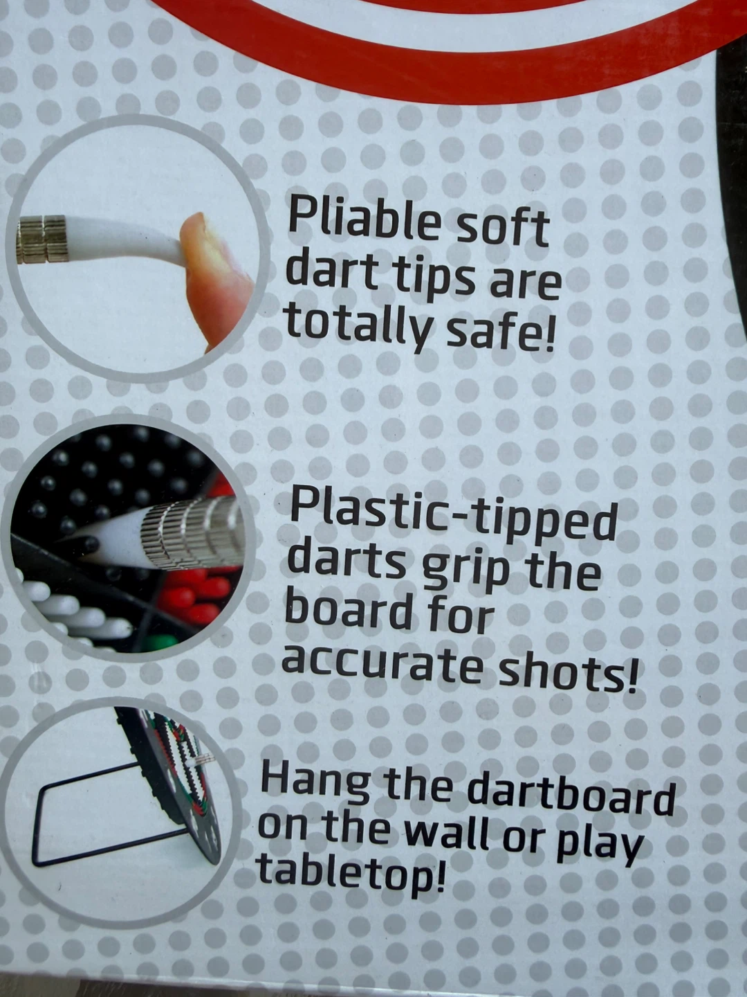 BNIB Kid Darts Soft Tipped Dartboard Set - photo 2