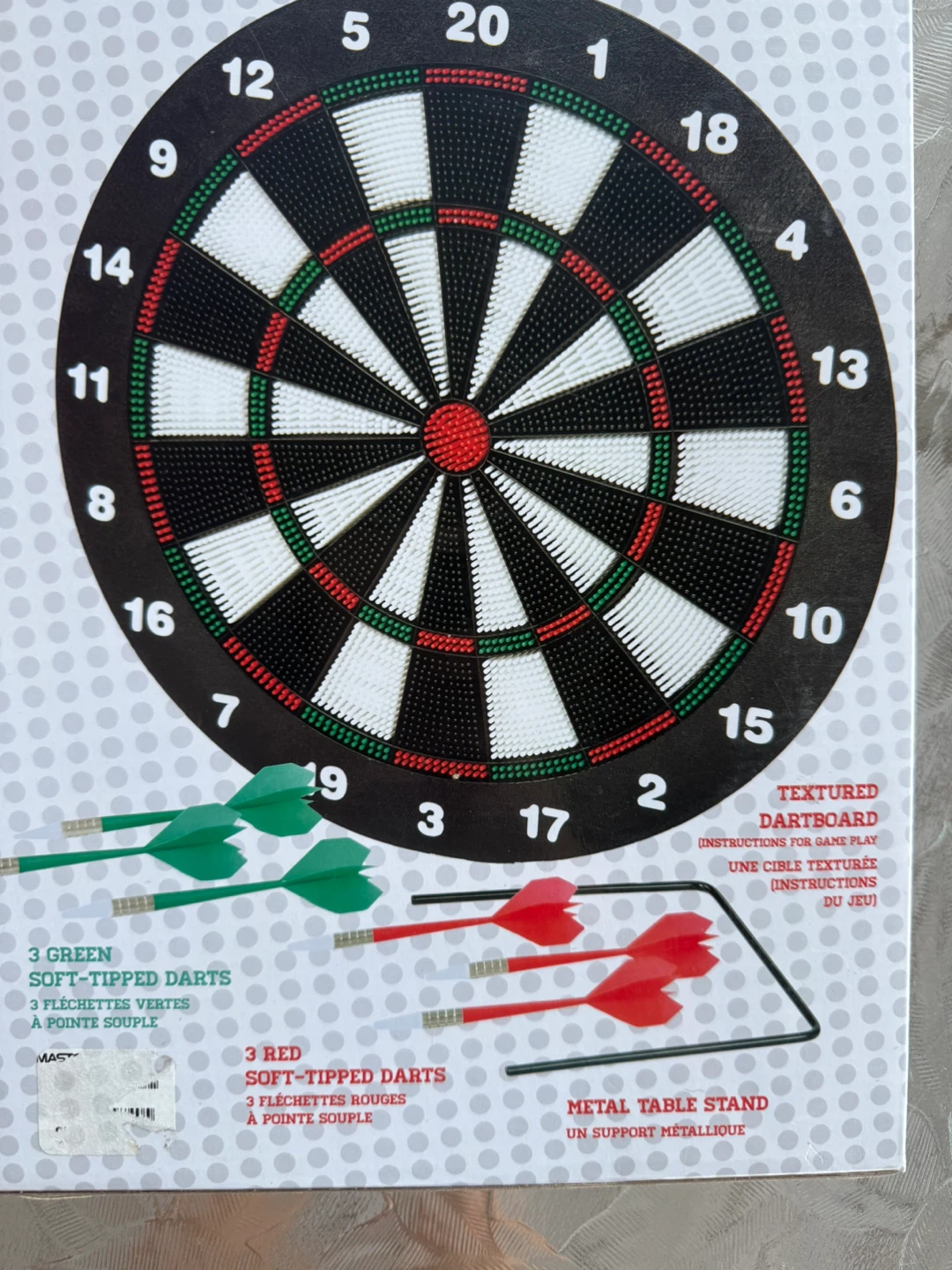 BNIB Kid Darts Soft Tipped Dartboard Set - photo 3