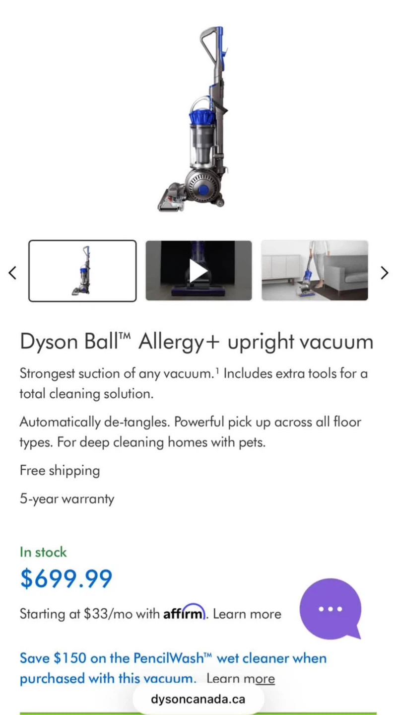 Dyson Ball Origin Upright Vacuum Cleaner - photo 4
