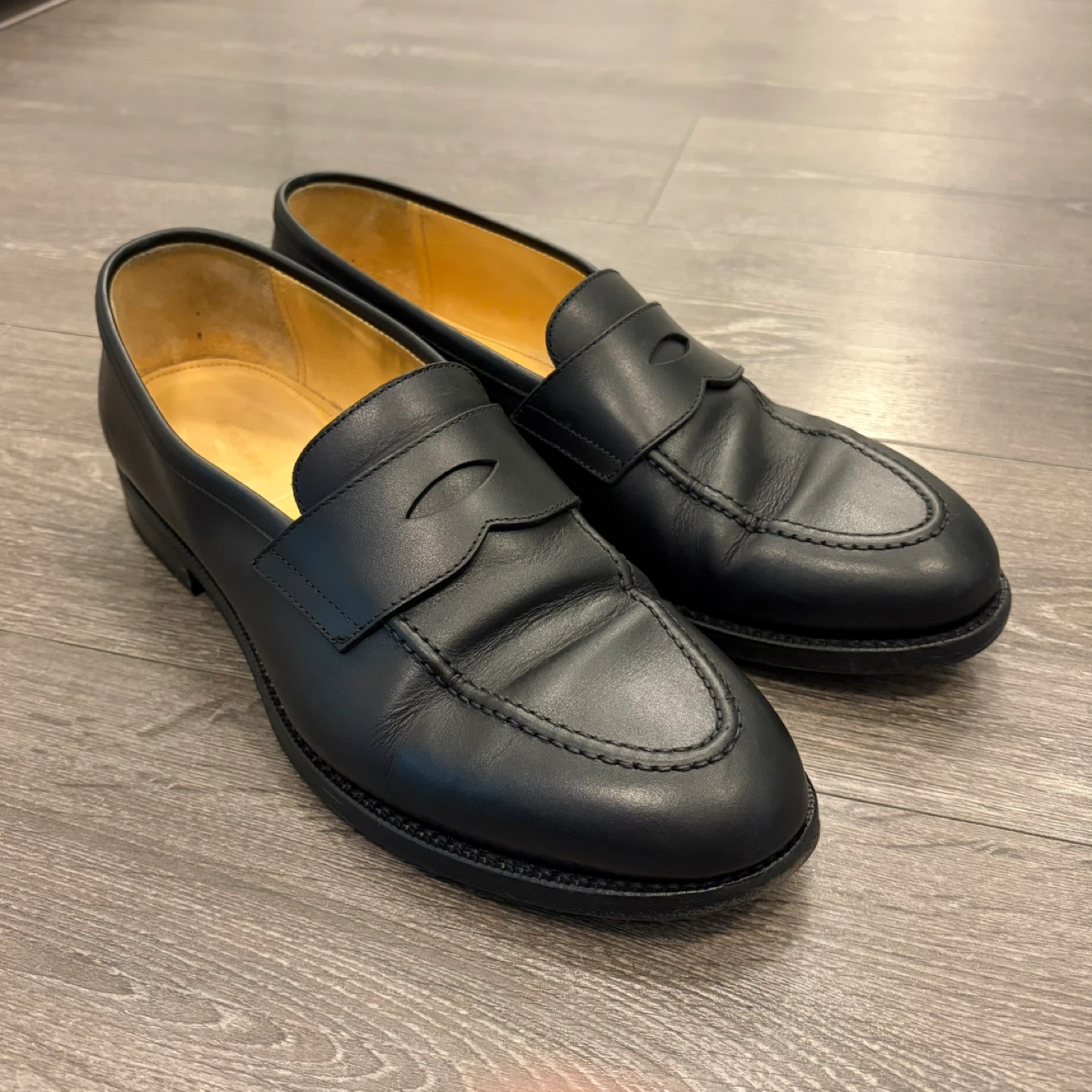 SUITSUPPLY Black Penny Loafer (US 10) - photo 3