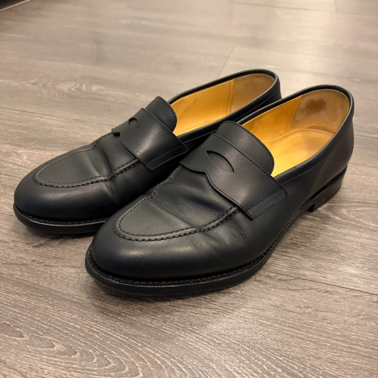 SUITSUPPLY Black Penny Loafer (US 10)