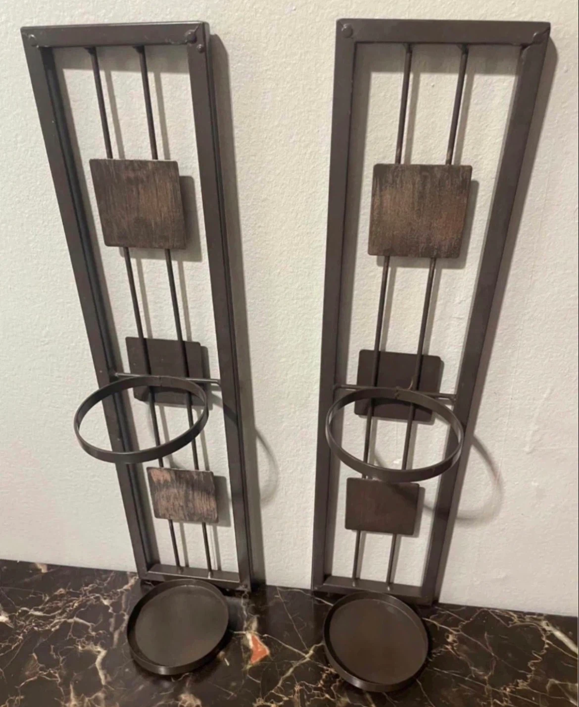 2 Wall Candle Holders $10