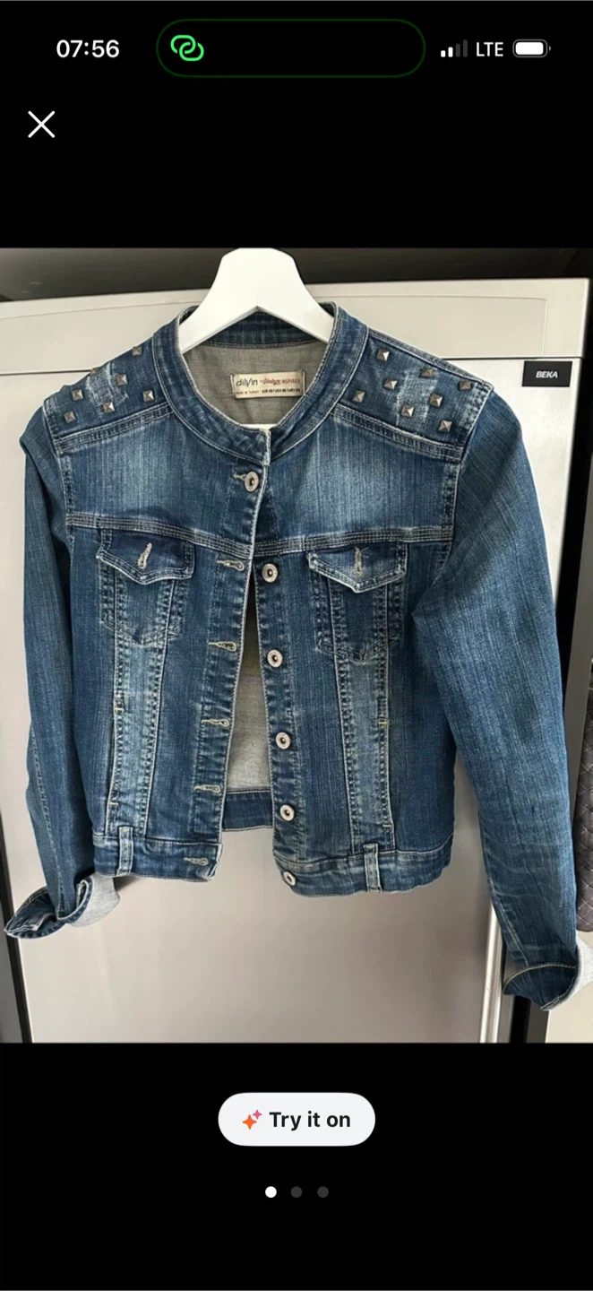 Denim Jacket with Studs