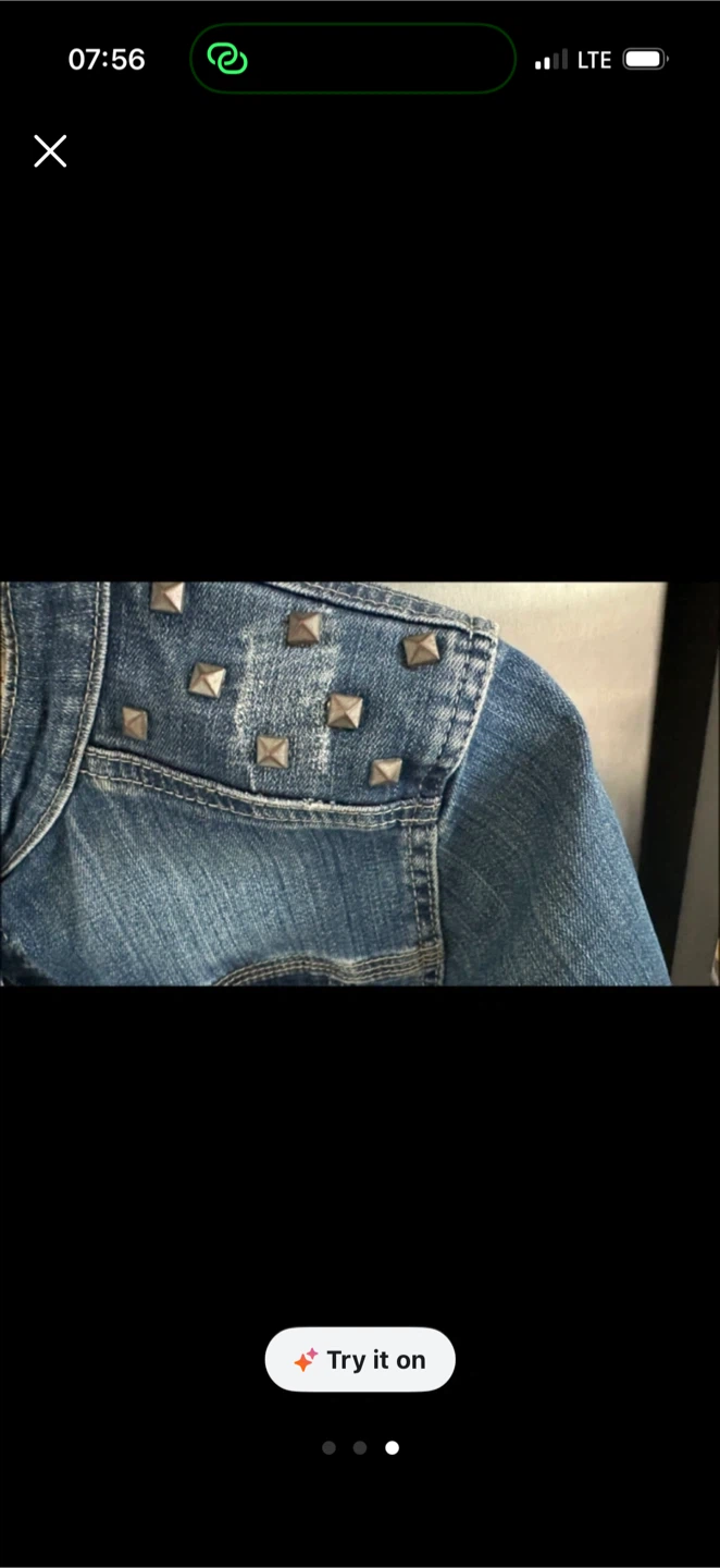 Denim Jacket with Studs - photo 3