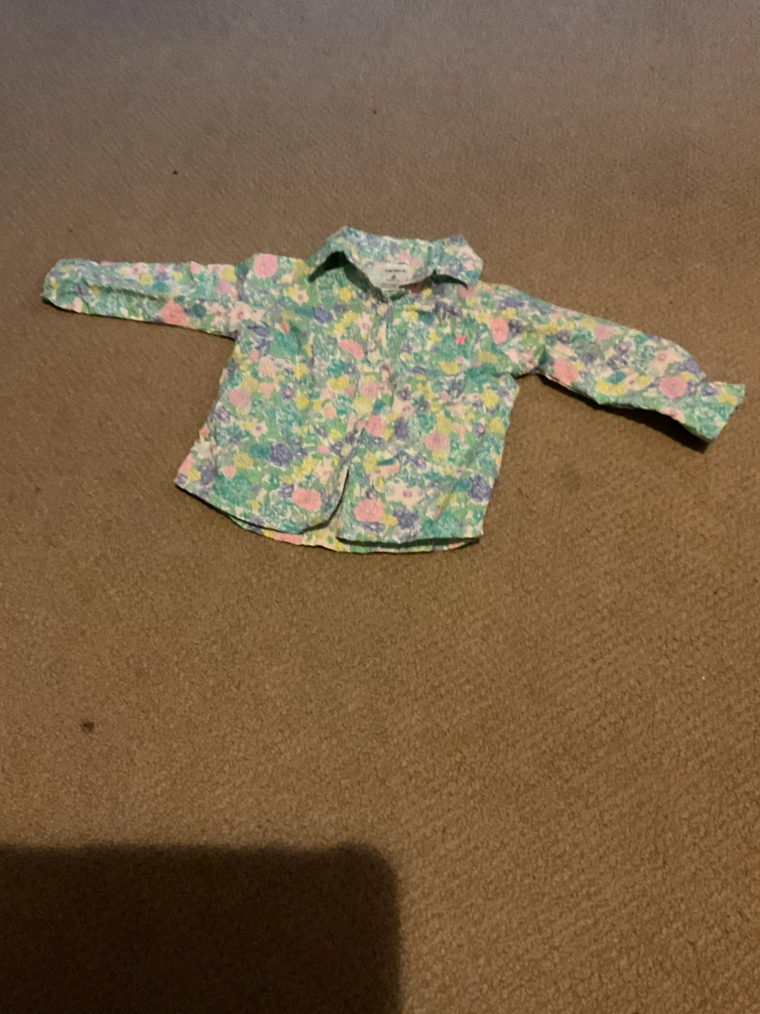 Carters Floral Button-Up Shirt 6-months - photo 2