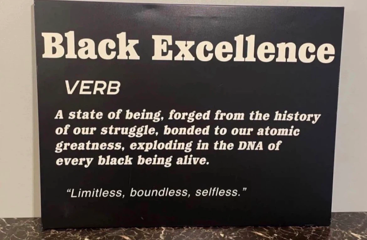 Black Excellence Wall Art $40