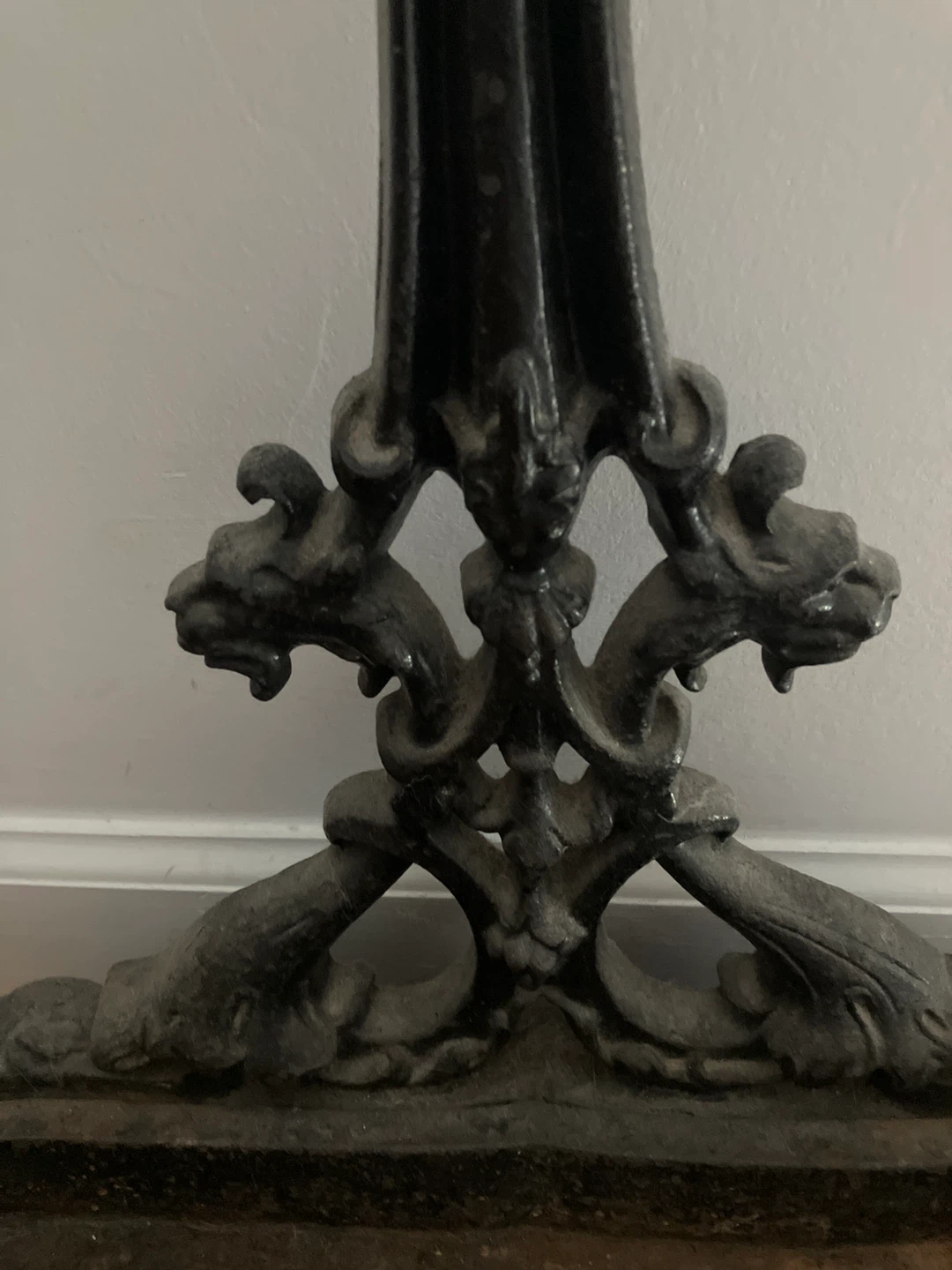 Unique Ornate Cast Iron Umbrella Stand Holder - photo 3