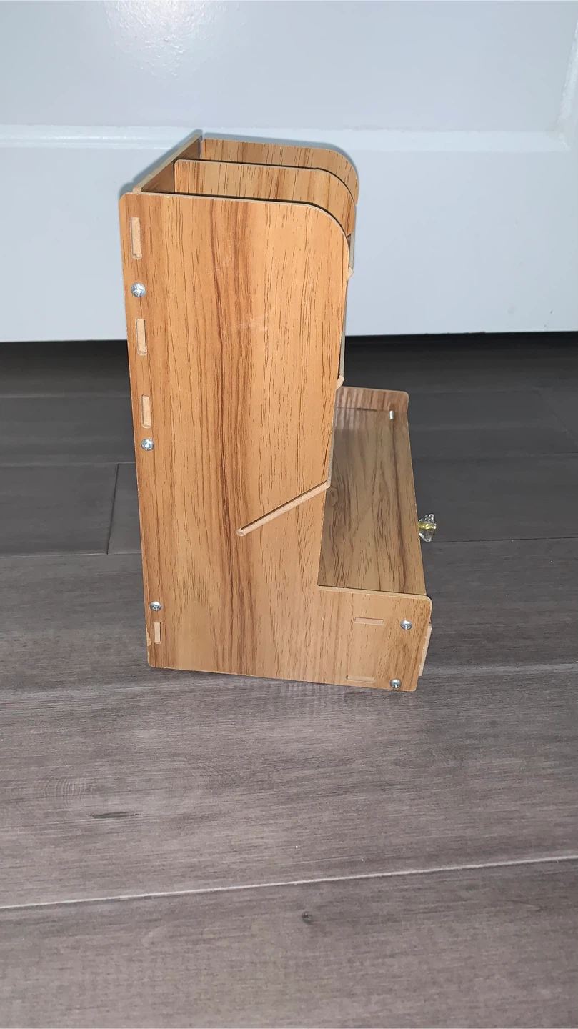 Wooden Desk Organizer with Drawer - photo 3