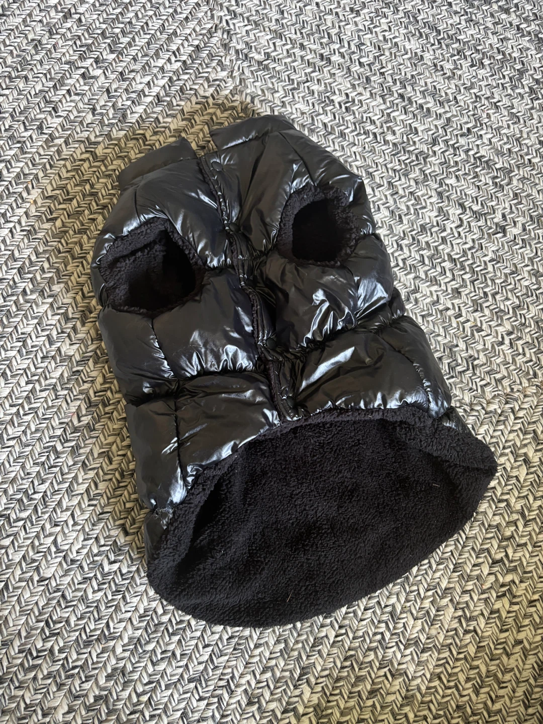 Black Puffer Dog Vest XXXL