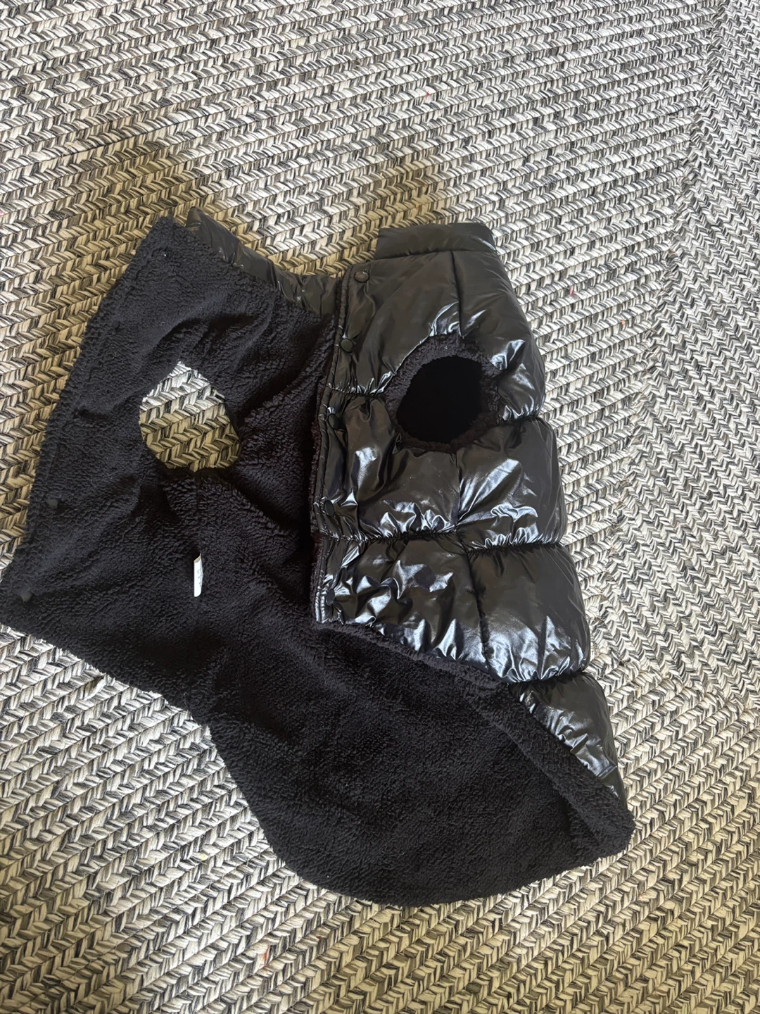 Black Puffer Dog Vest XXXL - photo 3