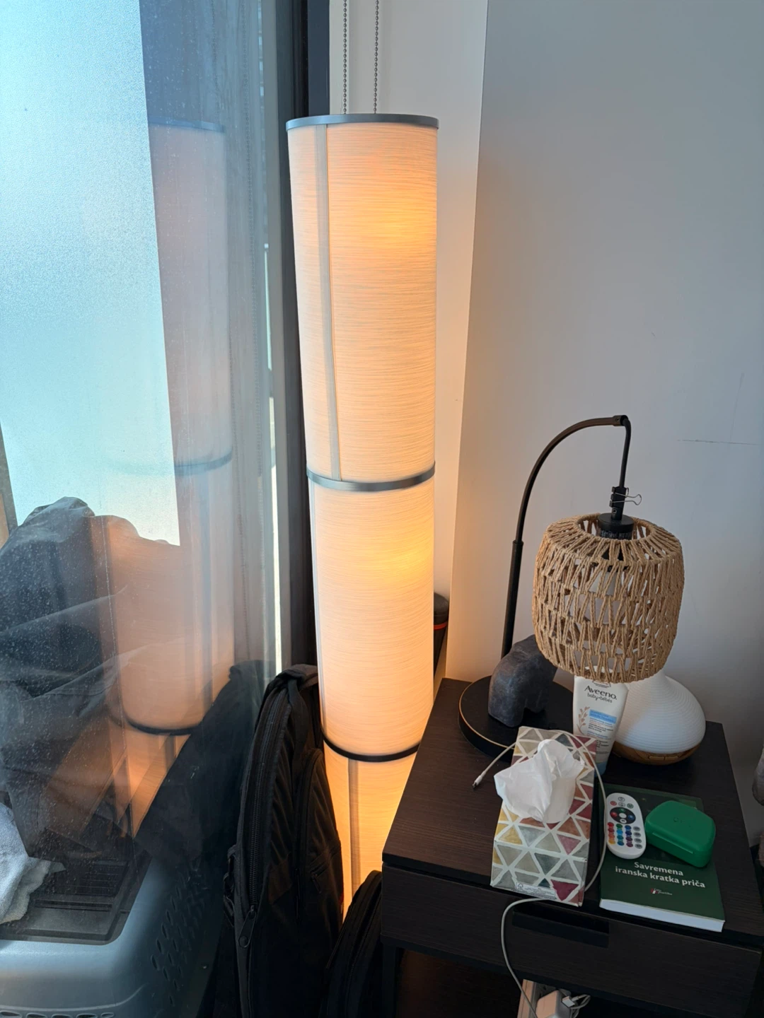 Tall Cylinder Floor Lamp