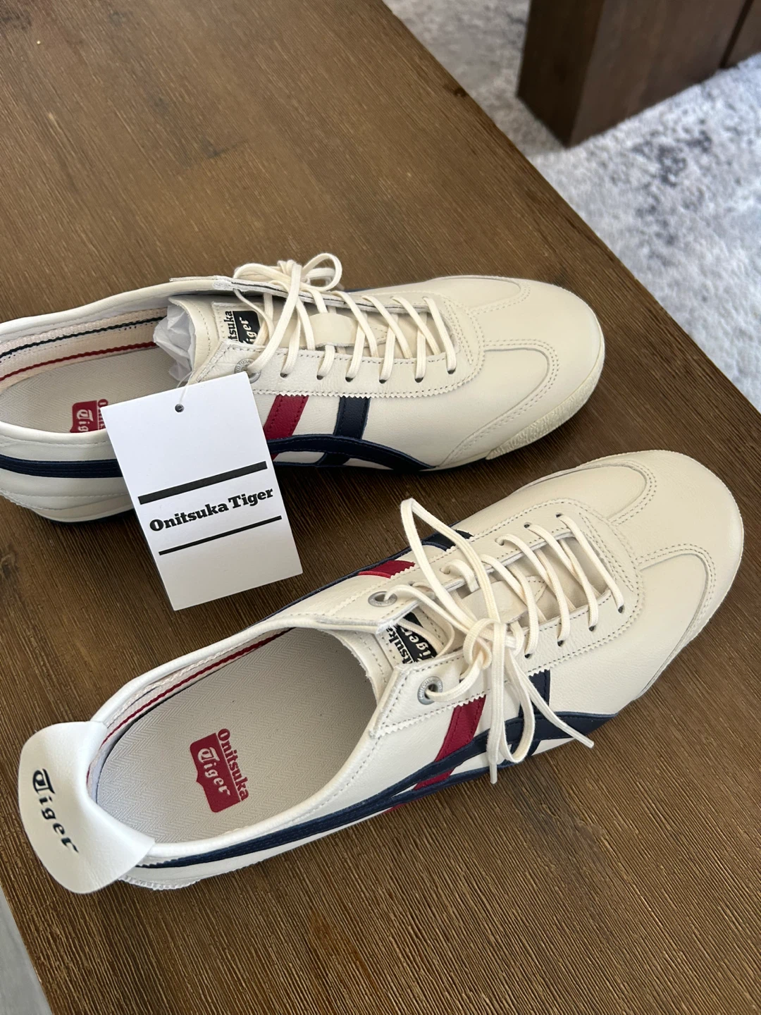Onitsuka Tiger Mexico 66 SD Sneakers Cream/Navy/Red Size 6