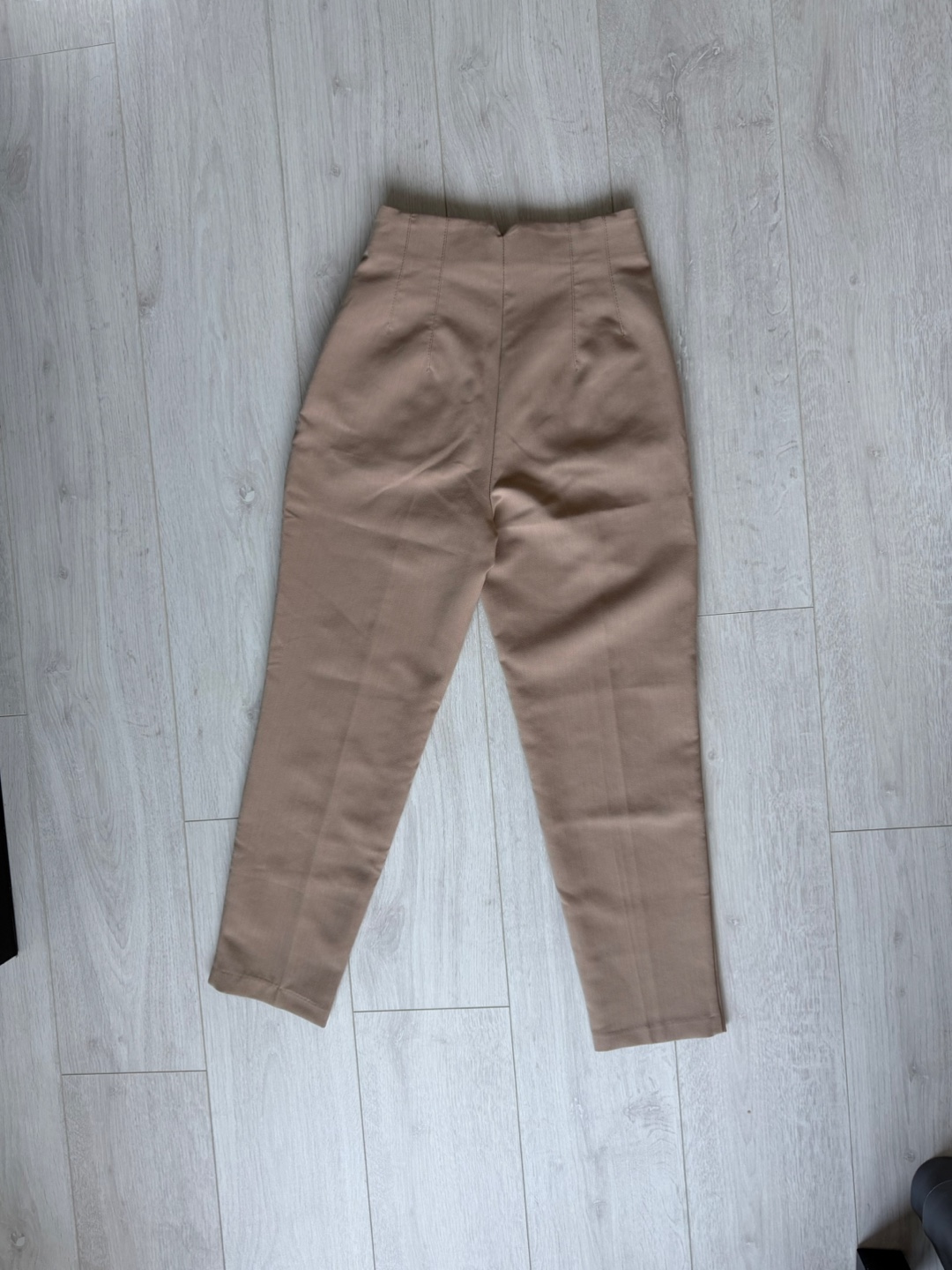 Zara High-Waisted Trousers - Beige & Black - photo 3
