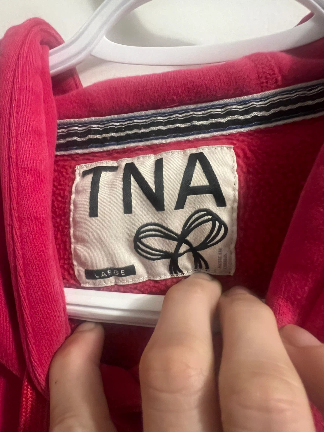TNA Pink Hoodie - Size Large; fits medium - photo 2