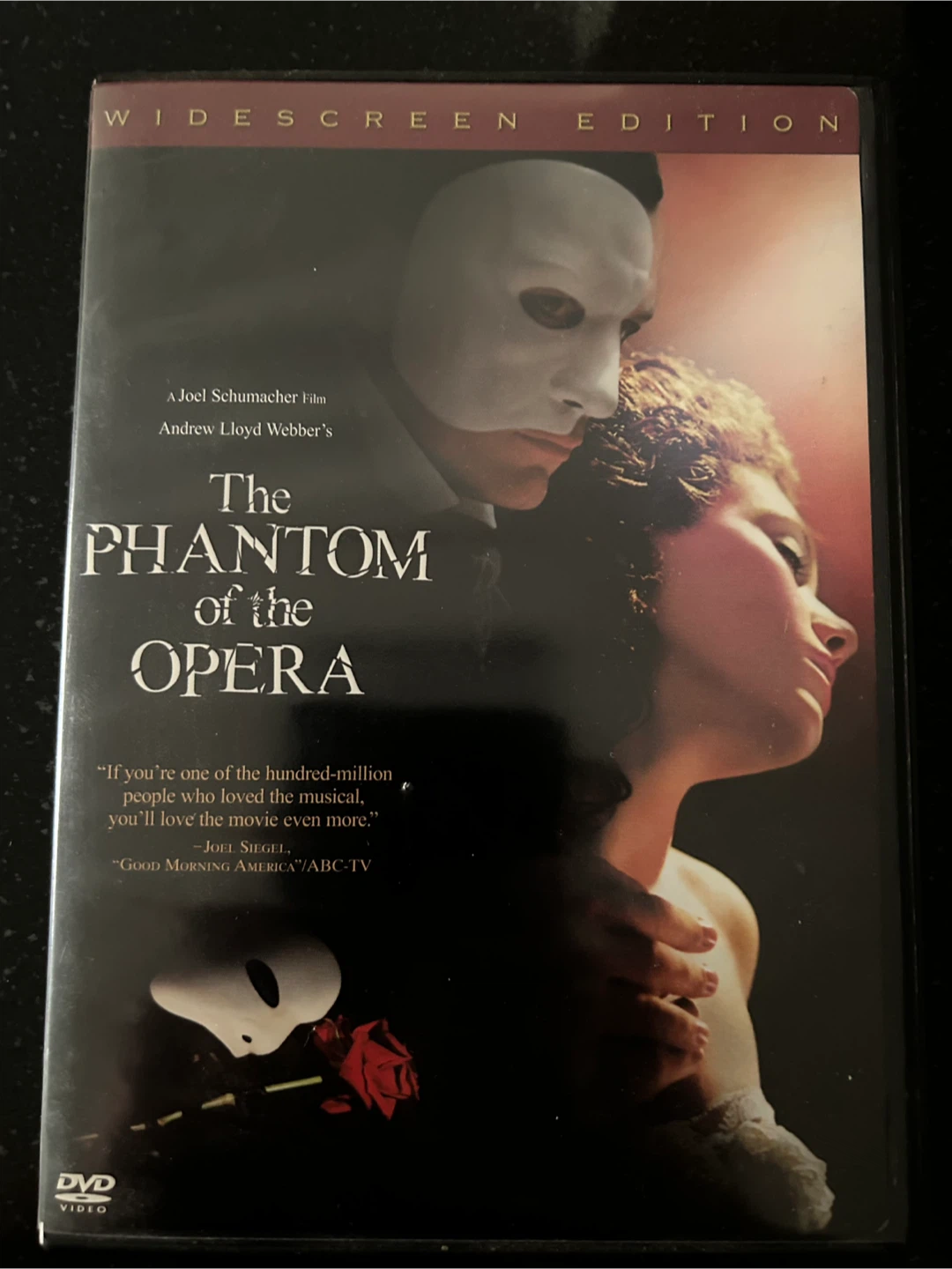 The Phantom of the Opera DVD Widescreen Edition