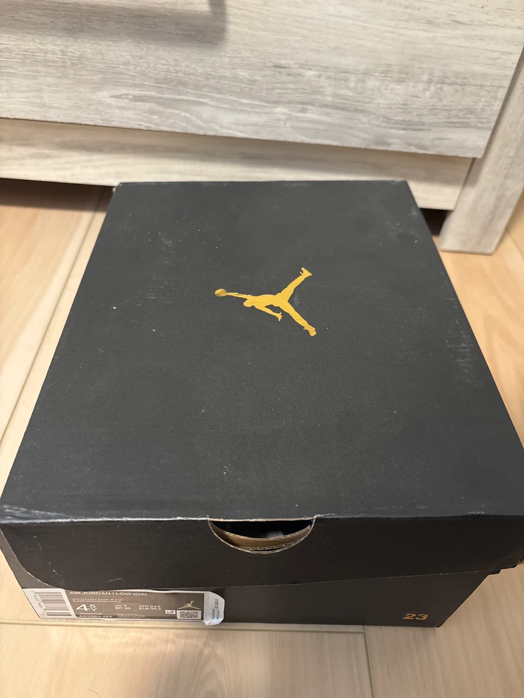 Air Jordan 1 Low (GS) Youth Size 4.5 White/Hyper Royal - photo 5
