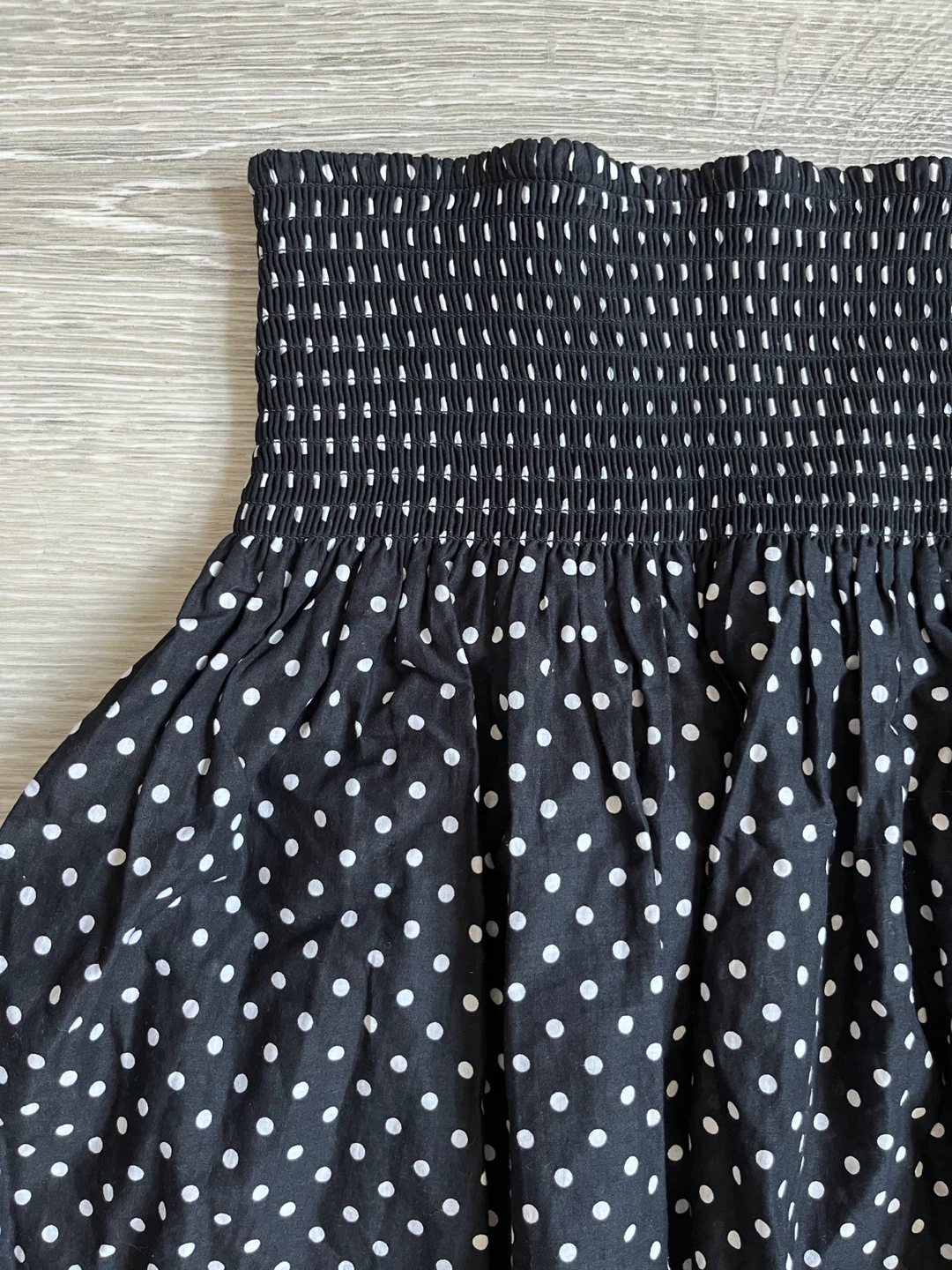 H&M Polka Dot Smocked Skirt, Size XS - photo 3