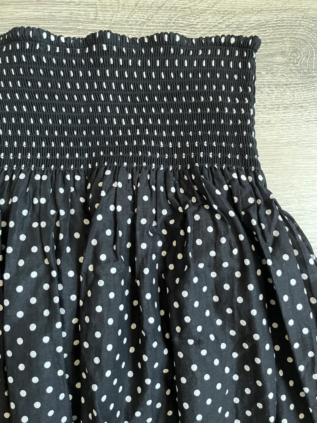H&M Polka Dot Smocked Skirt, Size XS - photo 4