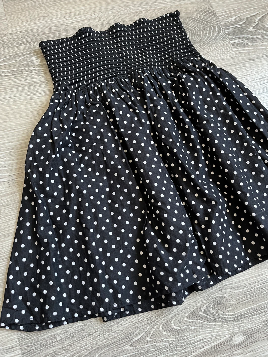 H&M Polka Dot Smocked Skirt, Size XS - photo 5