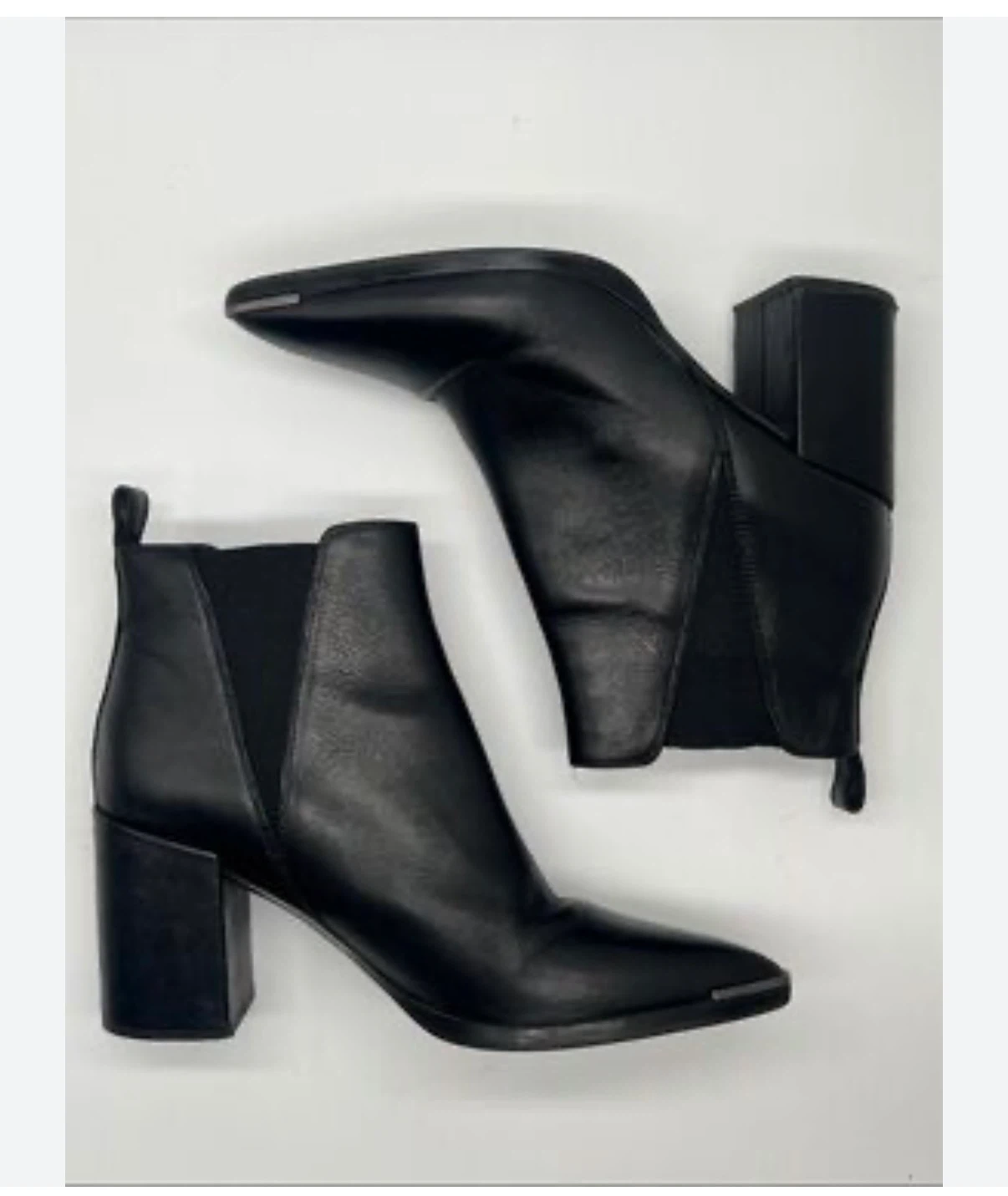 Tony Bianco Black Leather Heeled Ankle Boots - photo 2