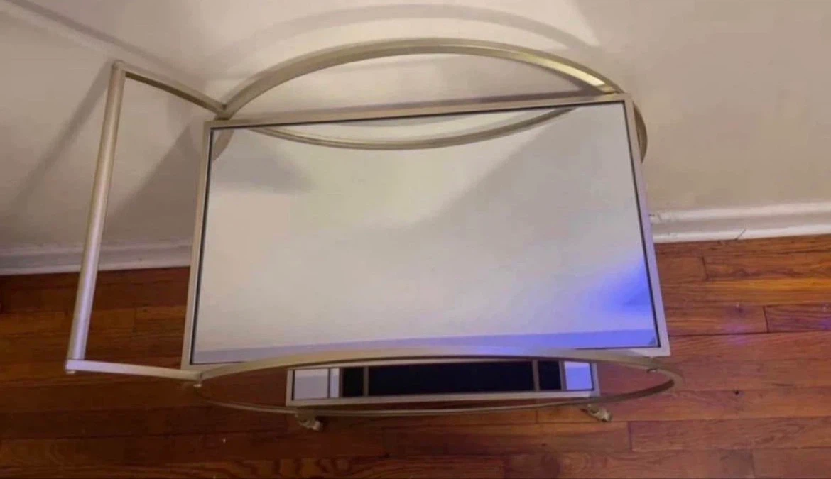 Mirrored Rolling Bar Cart $60 - photo 4