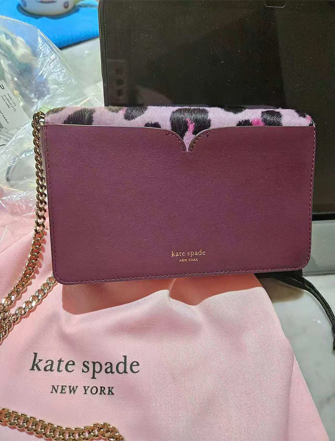 Kate Spade Purple Leopard chain - NEED TO SELL EVERYTHING - photo 4