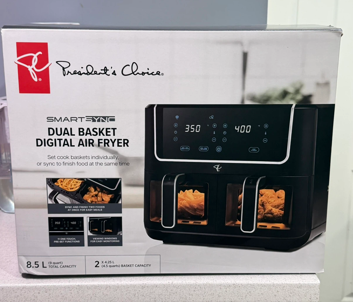 President's Choice SmartSync Dual Basket Digital Air Fryer