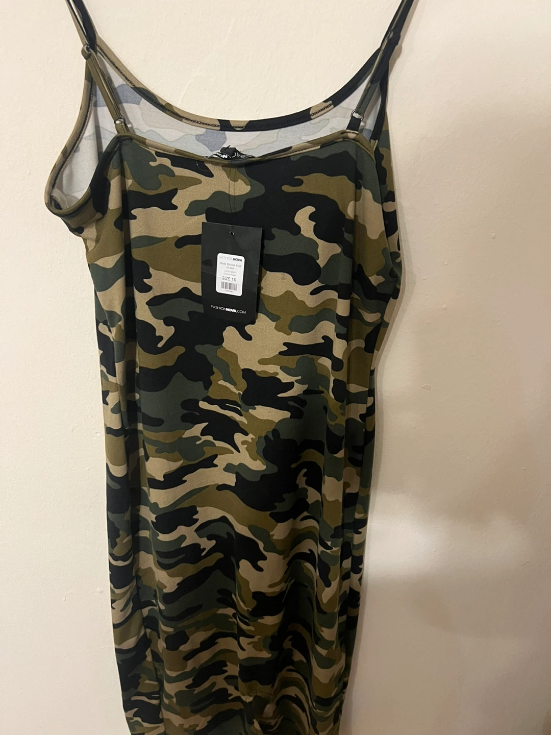 Fashion Nova Body Moves Midi Dress Camouflage Size 1X - photo 2