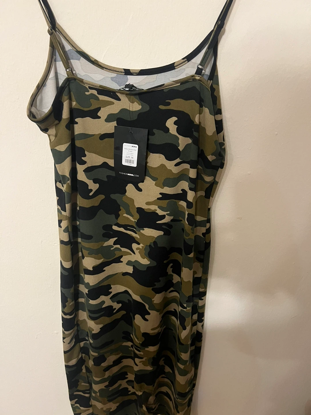 Fashion Nova Body Moves Midi Dress Camouflage Size 1X - photo 3