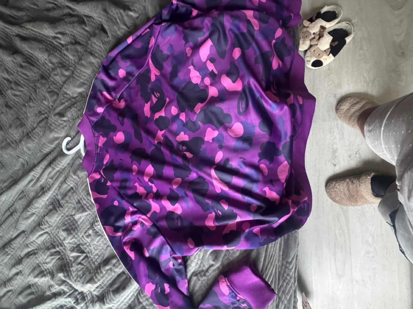 A Bathing Ape Purple Camo Track Jacket