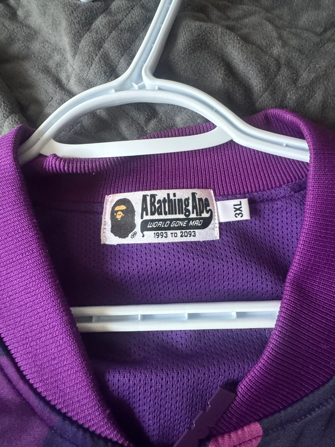 A Bathing Ape Purple Camo Track Jacket - photo 2