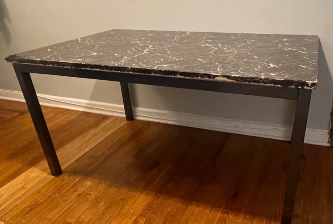 Faux Marble Top Dining Table $40
