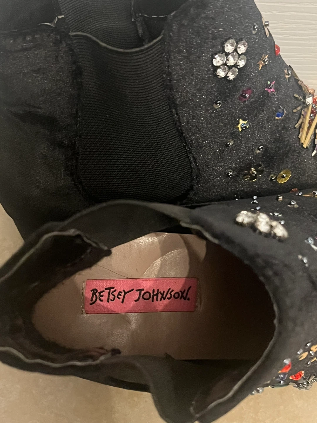 Betsey Johnson Embellished Ankle Boots - photo 3