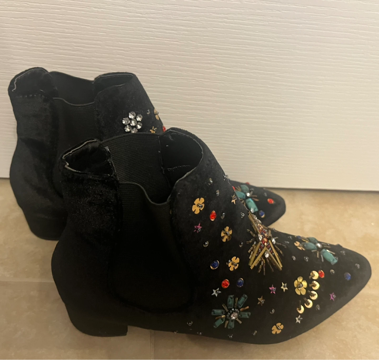 Betsey Johnson Embellished Ankle Boots - photo 2