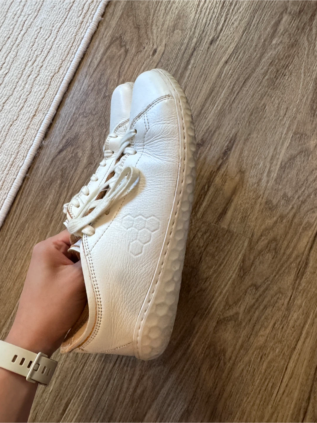 Vivobarefoot White Leather Sneakers Size 37 - photo 2