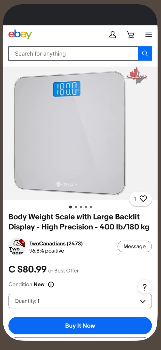 ETEKCITY Body Weight Scale